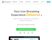 Tablet Screenshot of manycam.com